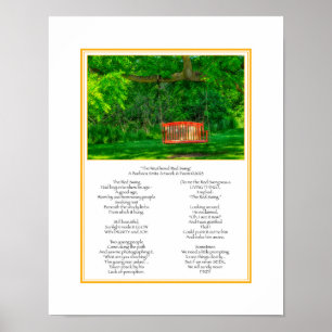 De Weathered Red Swing Size 11x14 Poster