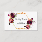 De website van de bruiloft bevat details van de fl informatiekaartje (Voorkant)