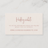 De website van de Terracotta Terracotta & Cream We Informatiekaartje (Voorkant)