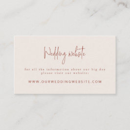 De website van de Terracotta Terracotta & Cream We Informatiekaartje