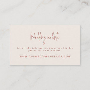 De website van de Terracotta Terracotta & Cream We Informatiekaartje