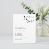 De website van het Bind van de Rol, RSVP, de Detai Informatiekaartje (Staand voorkant)