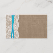 De website van het Collectie "Rustic Blue Bow Wedd Informatiekaartje (Achterkant)