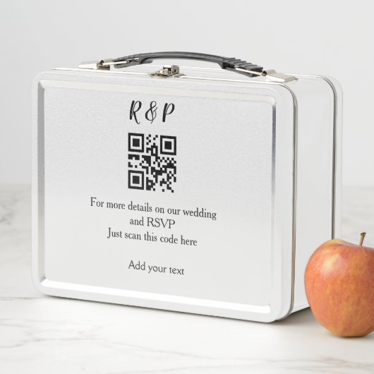 De website van het huwelijk rsvp q r code voegt na (In situ)