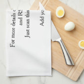 De website van het huwelijk rsvp q r code voegt na theedoek (Quarter Fold)