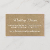 De website van Kraft, Lace & Sunflower Collectie Informatiekaartje (Achterkant)