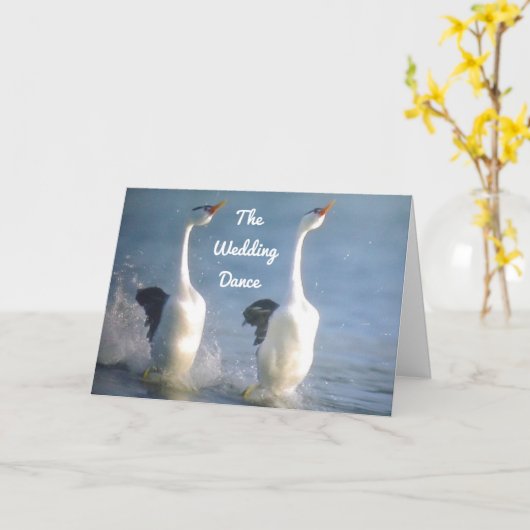 DE WEDDDINGDANS VOOR U IN HET BIJZONDER KAART (Gele Bloem)