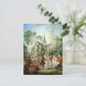 De weddenschap briefkaart (Staand voorkant)
