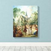 De weddenschap canvas afdruk (Insitu (Houten vloer))