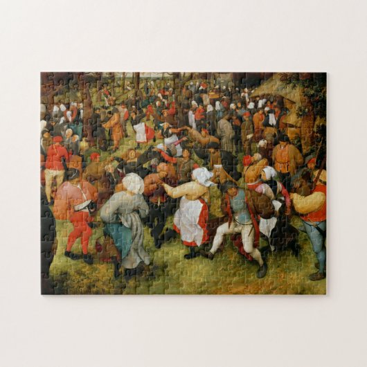De weddenschap door Bruegel de Ouder Legpuzzel (Horizontaal)