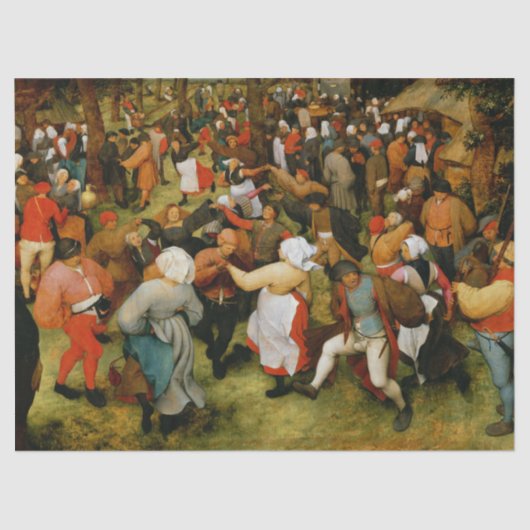 De weddenschap door Bruegel de Ouder Tissuepapier (Voorkant)