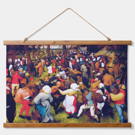 De weddenschap, Pieter Bruegel Hangend Wandkleed (Voorkant)