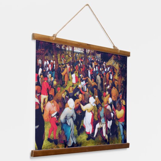 De weddenschap, Pieter Bruegel Hangend Wandkleed (Gebogen)