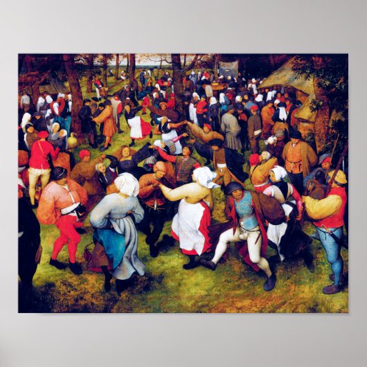 De weddenschap, Pieter Bruegel Poster (Voorkant)