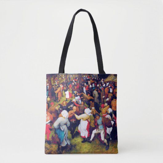 De weddenschap, Pieter Bruegel Tote Bag (Voorkant)