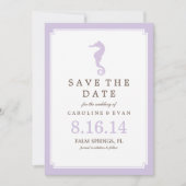 De weddenschap van de lavender bewaart de Datum Save The Date (Voorkant)