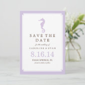 De weddenschap van de lavender bewaart de Datum Save The Date (Staand voorkant)