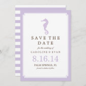 De weddenschap van de lavender bewaart de Datum Save The Date (Voorkant / Achterkant)