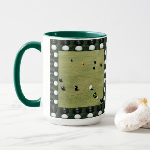 de wedstrijd Bowls met Bowls Edging; Mok