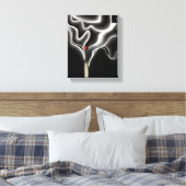 De wedstrijd | Hedendaagse rook moderne schilderku Canvas Afdruk (Insitu (Slaapkamer))