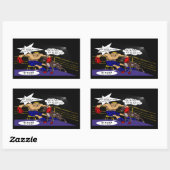 De wedstrijd rechthoekige sticker (Vel)