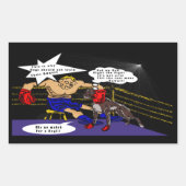 De wedstrijd rechthoekige sticker (Voorkant)