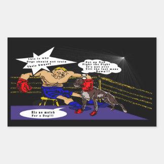 De wedstrijd rechthoekige sticker