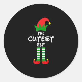 De wedstrijdgroep van de Cutest Elf Family Ronde Sticker