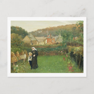 De weduwe, 1895 (olie op canvas) briefkaart