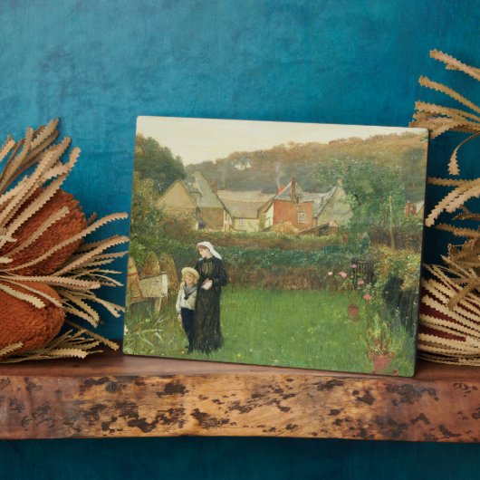 De weduwe, 1895 (olie op canvas) fotoplaat (Zijkant)