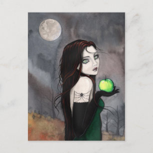 De Weduwe Gothic Heks Fantasy Kunst Ansichtkaart Briefkaart