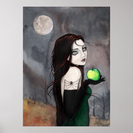 De Weduwe Gotische Fantasy Heksenposter Poster (Voorkant)