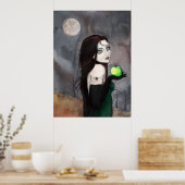 De Weduwe Gotische Fantasy Heksenposter Poster (Keuken)