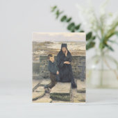 De weduwe van de Ile de Sein, 1880 Briefkaart (Staand voorkant)