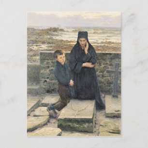 De weduwe van de Ile de Sein, 1880 Briefkaart