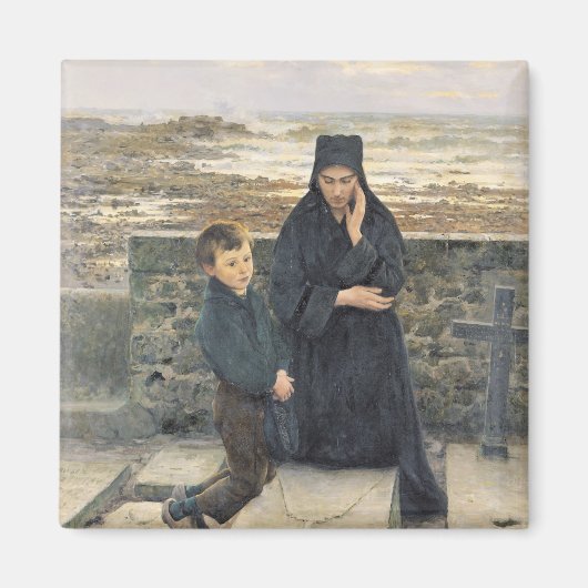 De weduwe van de Ile de Sein, 1880 Magneet (Voorkant)