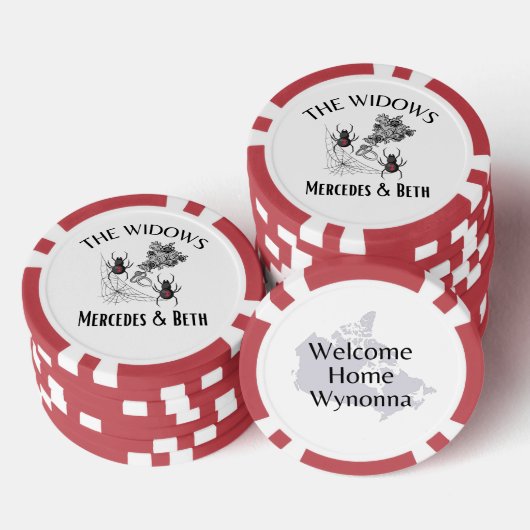De weduwen poker chips (Opstapeling)
