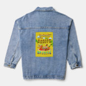 De weekenden zijn voor de drakenboot denim jacket (Achterkant)