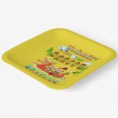 De weekenden zijn voor de drakenboot papieren bordje (Gebogen)