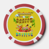De weekenden zijn voor de drakenboot poker chips (Achterkant)