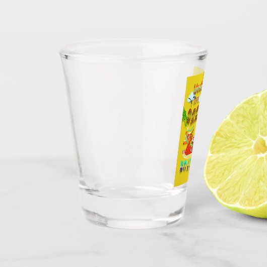 De weekenden zijn voor de drakenboot shot glas (Links)