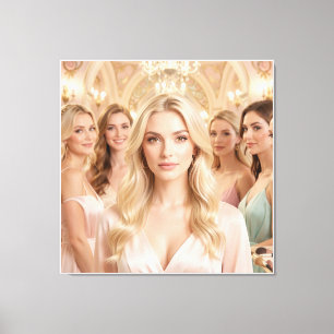 De Weelderige Droom van Art Nouveau Canvas Afdruk