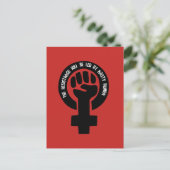 De weerstand zal worden aangestuurd door vrouwen m briefkaart (Staand voorkant)