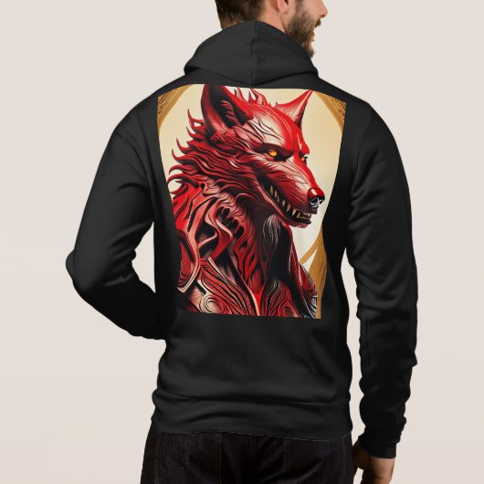 De weerwolf, een oude bewaker hoodie (Achterkant)