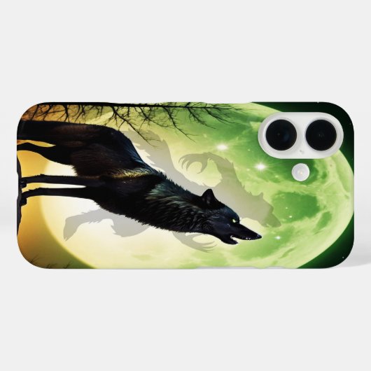 De Weerwolf Howl Case-Mate iPhone Case (Achterkant (horizontaal))