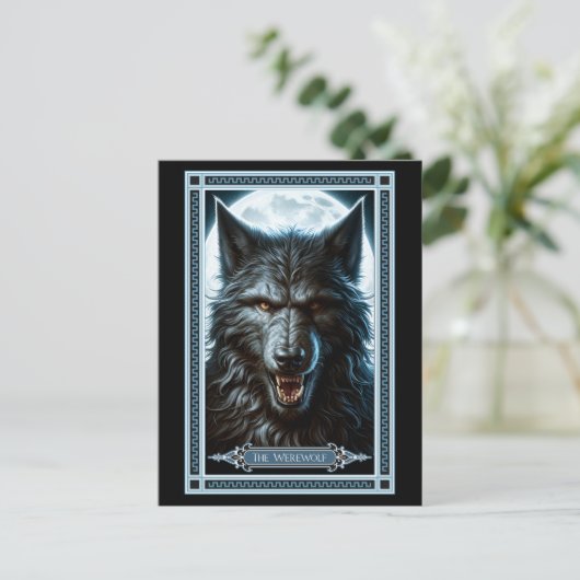 De Weerwolf Tarot Kaart (Staand voorkant)