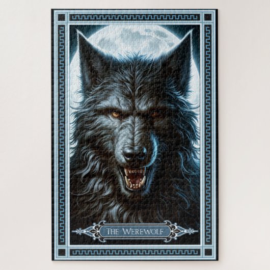 De Weerwolf Tarot Kaart Legpuzzel (Verticaal)