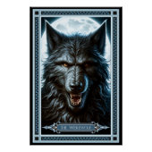 De Weerwolf Tarot Kaart Perfect Poster (Voorkant)