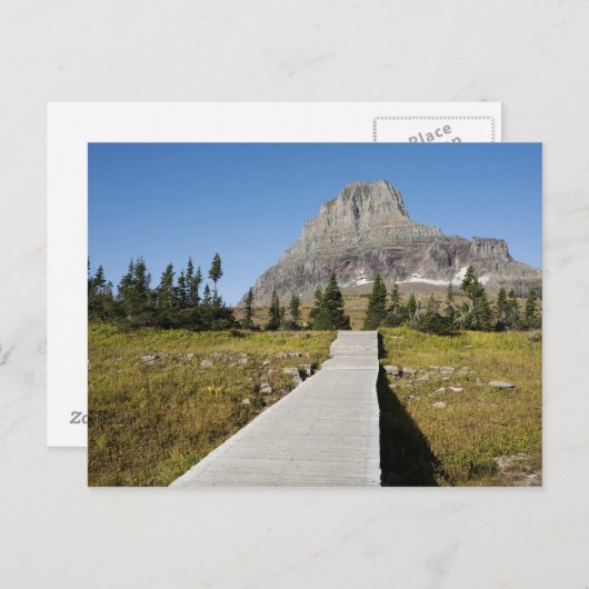 De weg aan het uitzicht van Verborgen Meer Briefkaart (Voorkant / Achterkant)