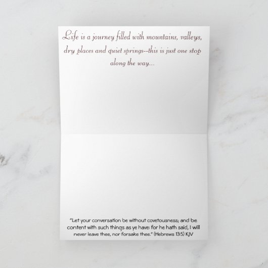 De weg-Aanmoediging Kaart (Binnen)